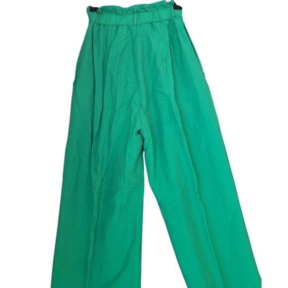VTG Jill Martin High Rise Pleated Pants Green M USA Made Trousers EUC - Picture 2 of 11